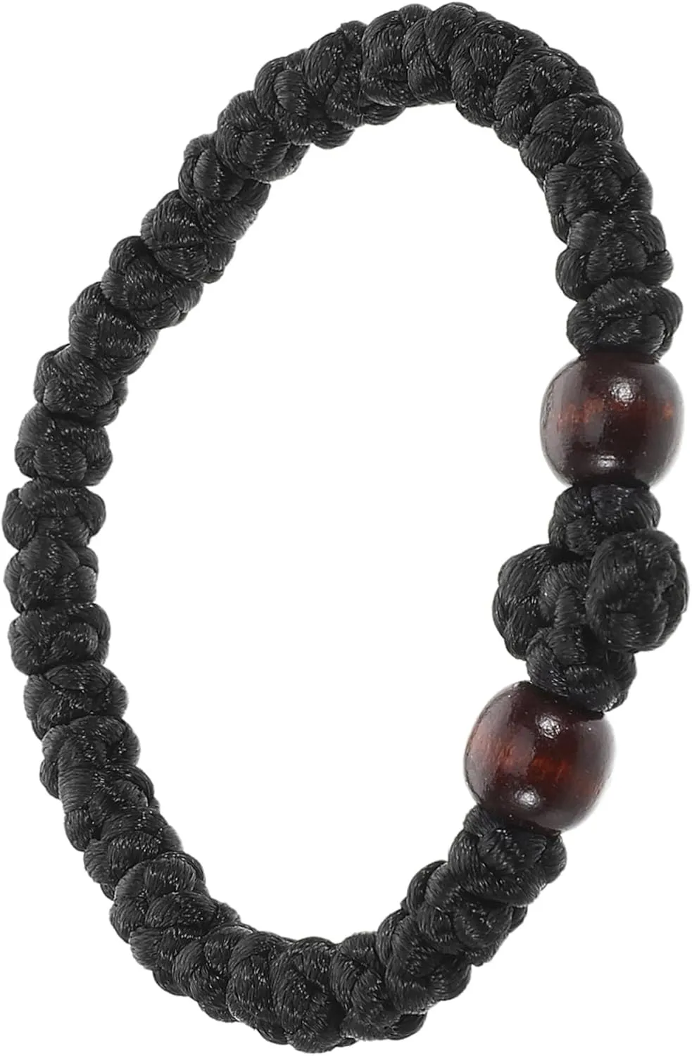 Homoyoyo Wooden String Bracelet Prayer Beads for Women Stylish Religious Accessory