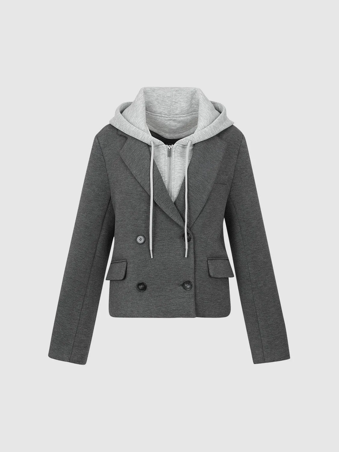 Hoodie Double Breasted Jackets