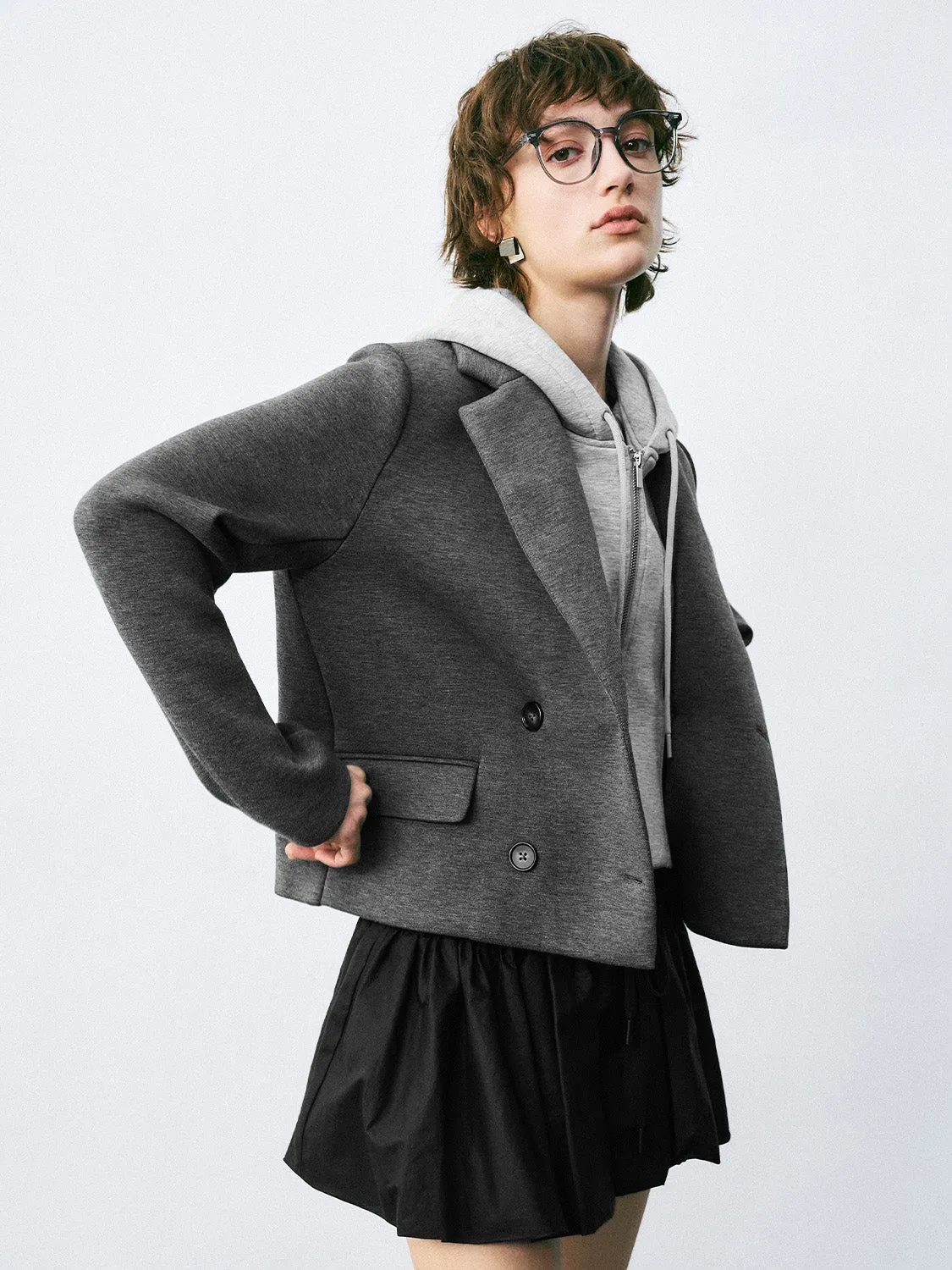 Hoodie Double Breasted Jackets