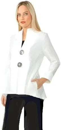 IC Collection Textured Hi-Low Jacket