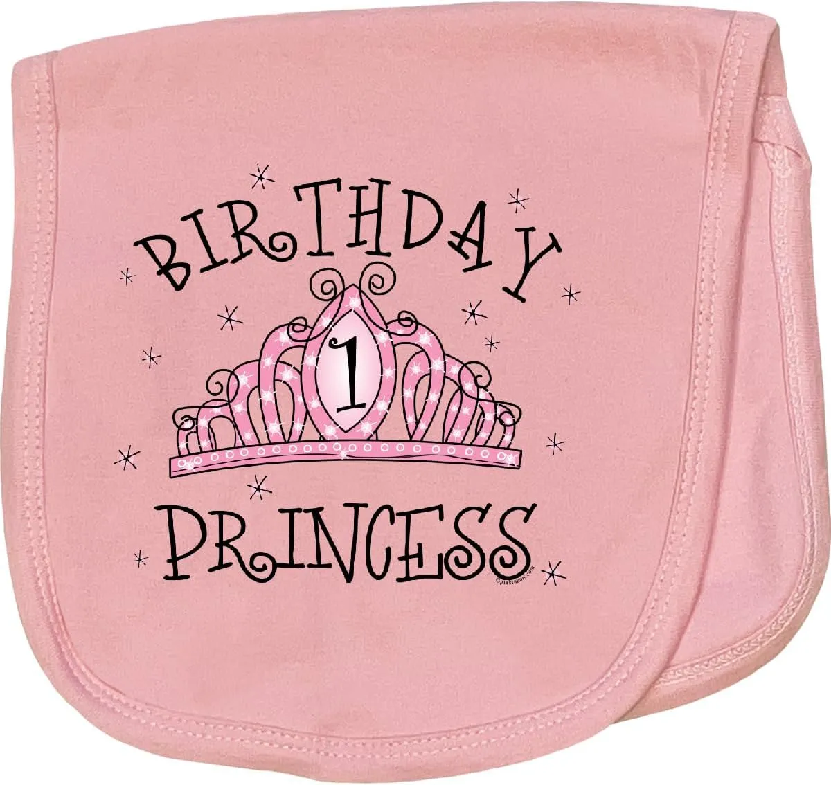 inktastic Tiara 1st Birthday Princess Baby Burp Cloth Pink 36a6