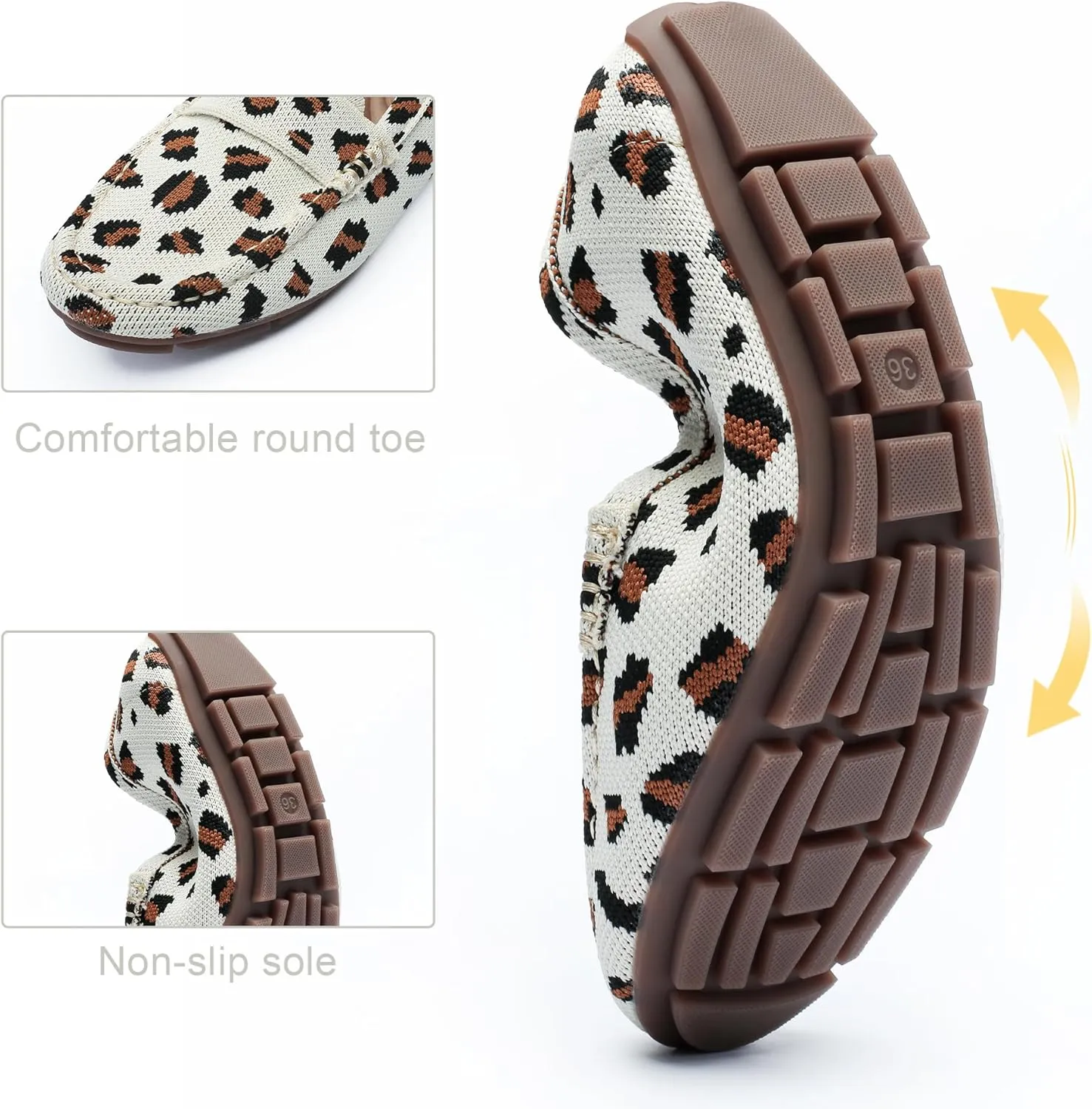 Loafers for Women Comfortable Breathable ShoeCasual Slip On Womens Driving Flats Shoes