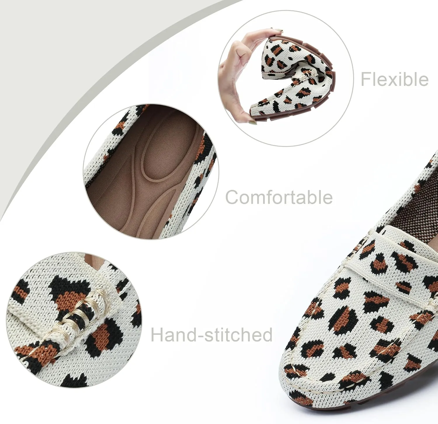 Loafers for Women Comfortable Breathable ShoeCasual Slip On Womens Driving Flats Shoes