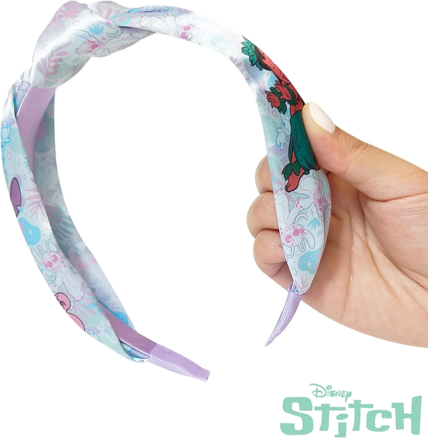 LUV HER Licensed Lilo & Stitch One Thick Knotted Headband For Girls - One Size Fits All - Hair Accessories For Her, Ages 3 