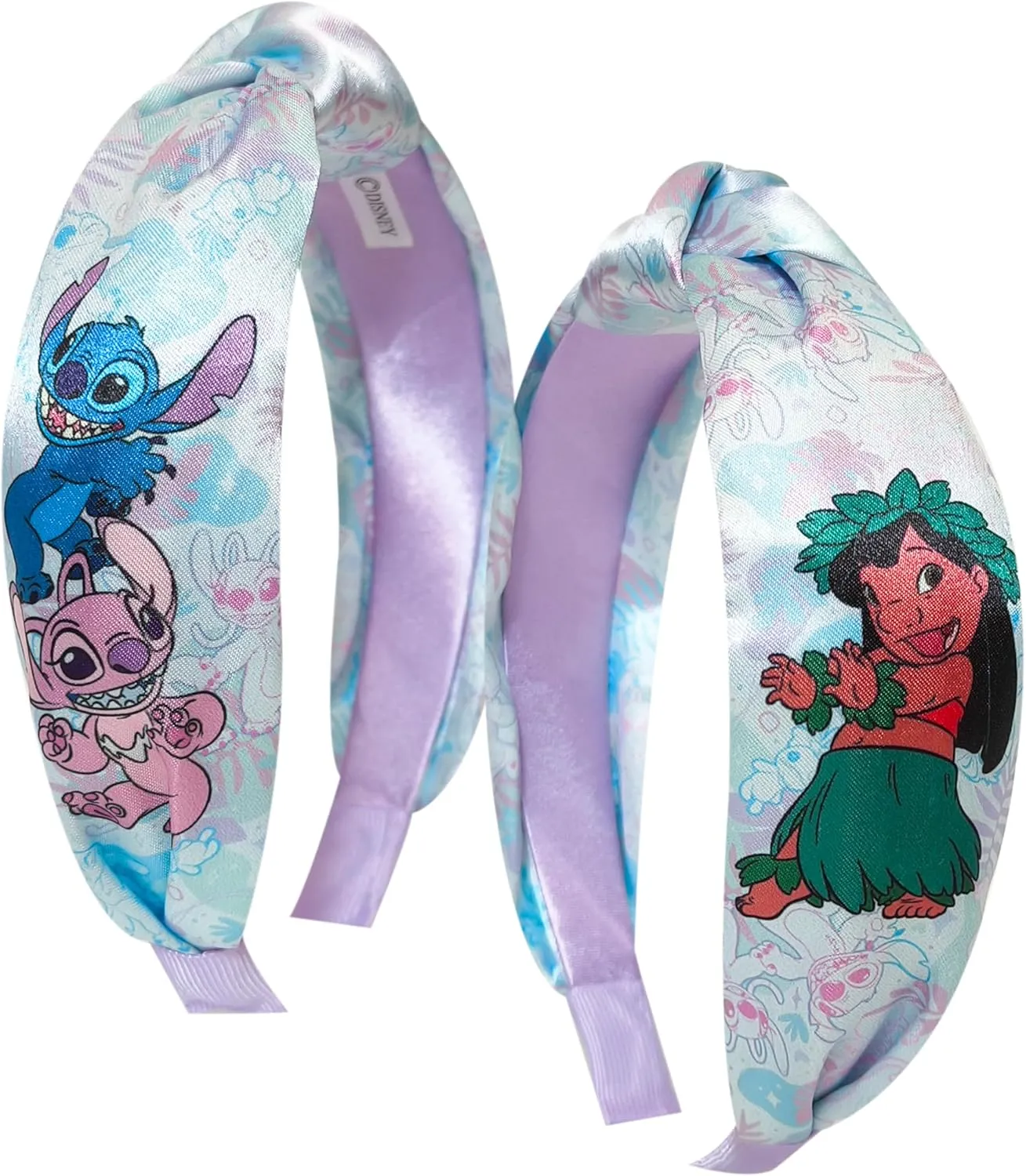 LUV HER Licensed Lilo & Stitch One Thick Knotted Headband For Girls - One Size Fits All - Hair Accessories For Her, Ages 3 
