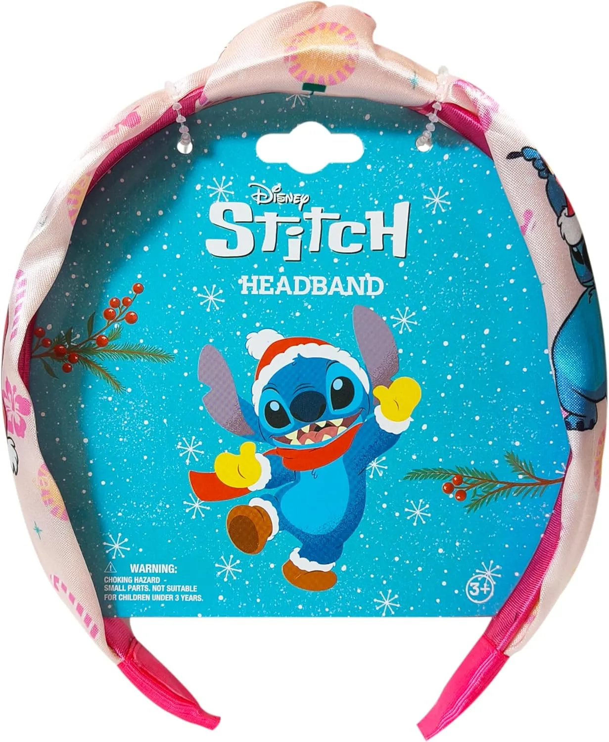 LUV HER Licensed Stitch One Thick Knotted Headband For Girls - One Size Fits All - Hair Accessories For Her Ages 3 