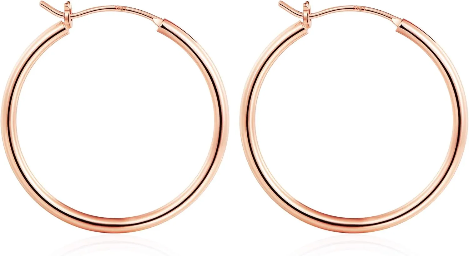 M MOOHAM Gold Hoop Earrings for Women - Hypoallergenic 14K Real Gold 925 Sterling Silver Post Sensitive Ears Nickel Free Hoops Earrings Set for Women Jewelry Lightweight 13-60mm