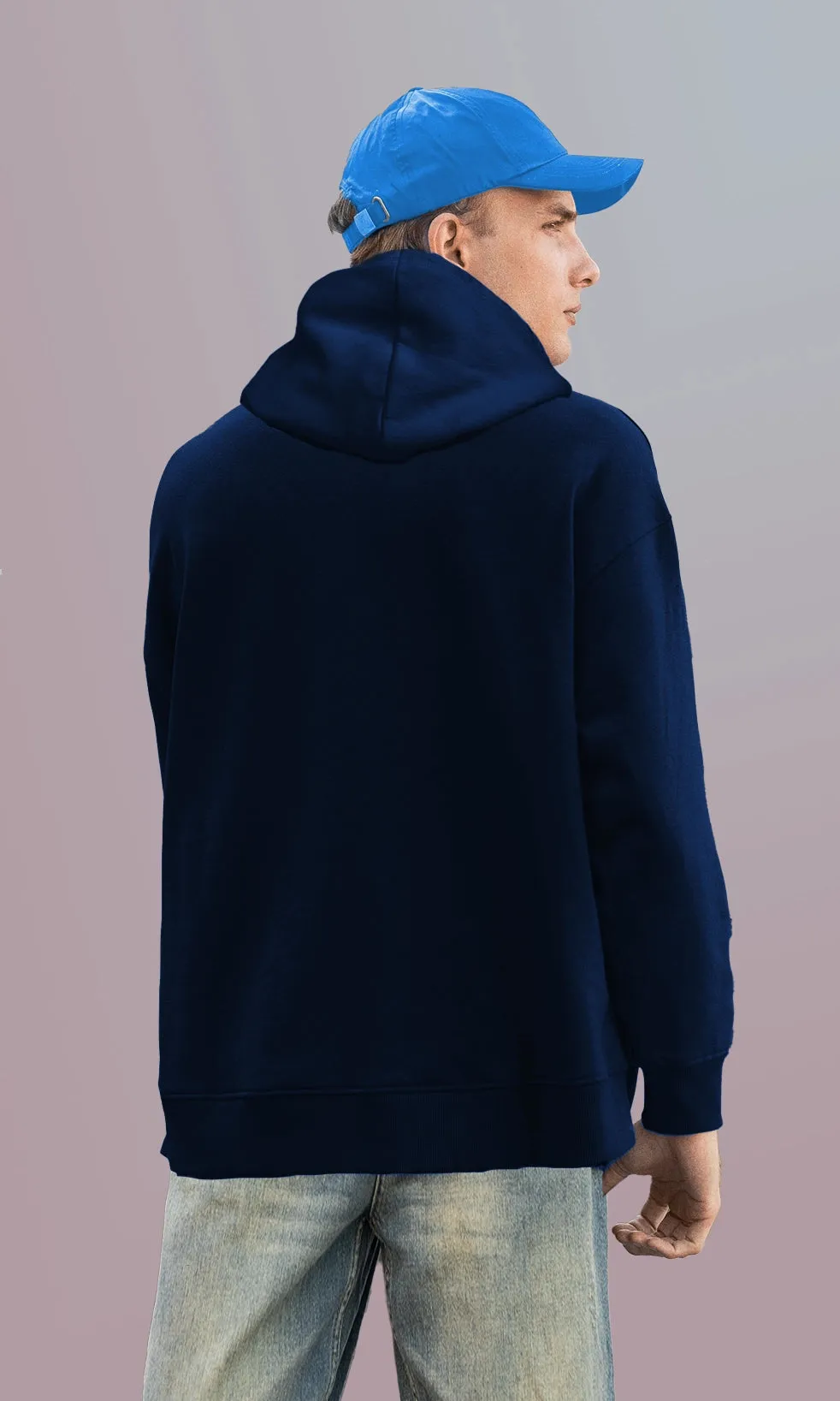 Mebadass Men's Printed Oversized Hoodie - No Regret