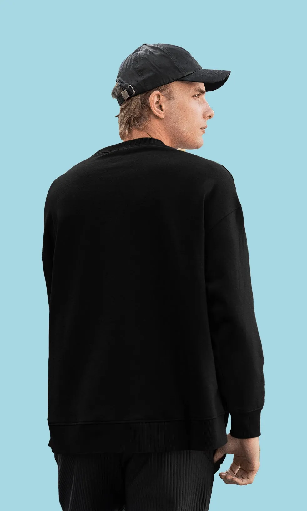 Mebadass Men's Printed Oversized Sweatshirt - Clam A Sutra