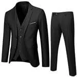 Men's 2 Piece Set for Men Slim Fit Suit Set Button Blazer Solid Jacket Vest Pants Wedding Business Suits for Men