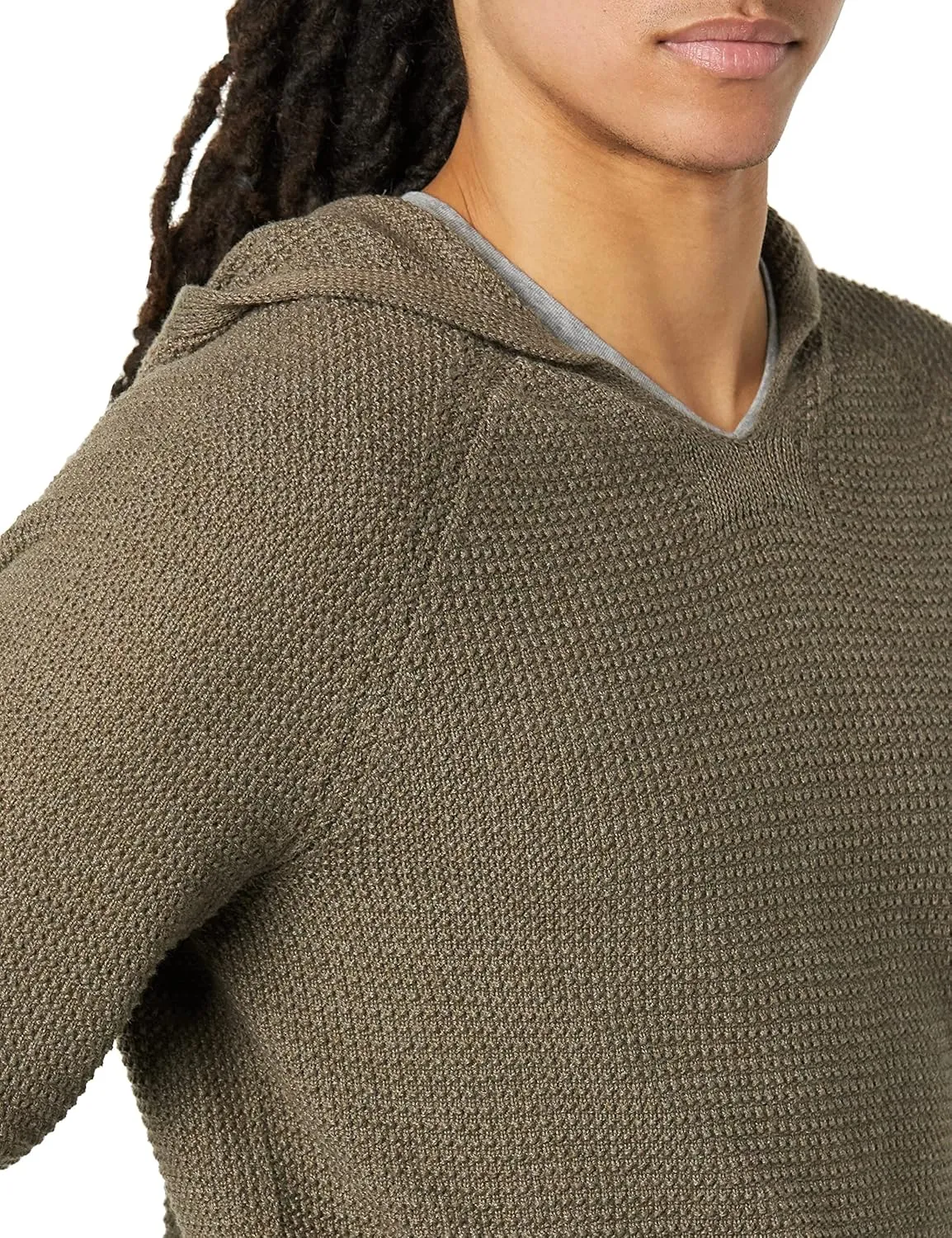 Men's 3D Textured Hoodie Pullover Sweater