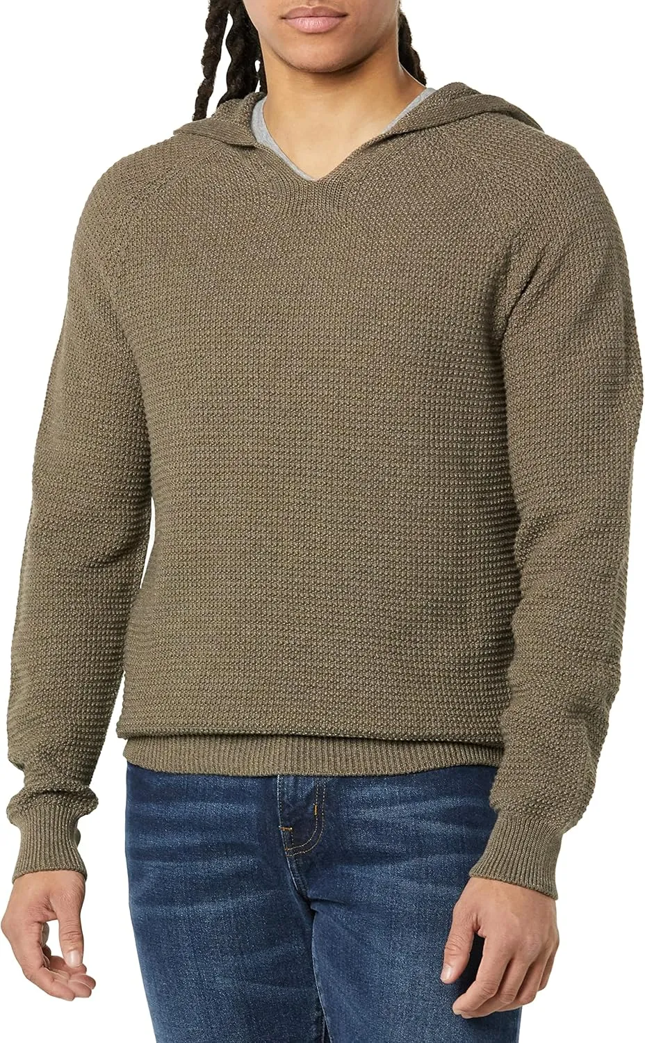 Men's 3D Textured Hoodie Pullover Sweater