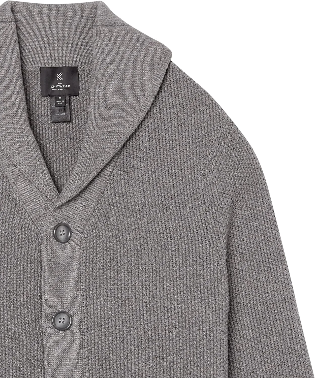 Men's 3D Textured Stitch Cardigan