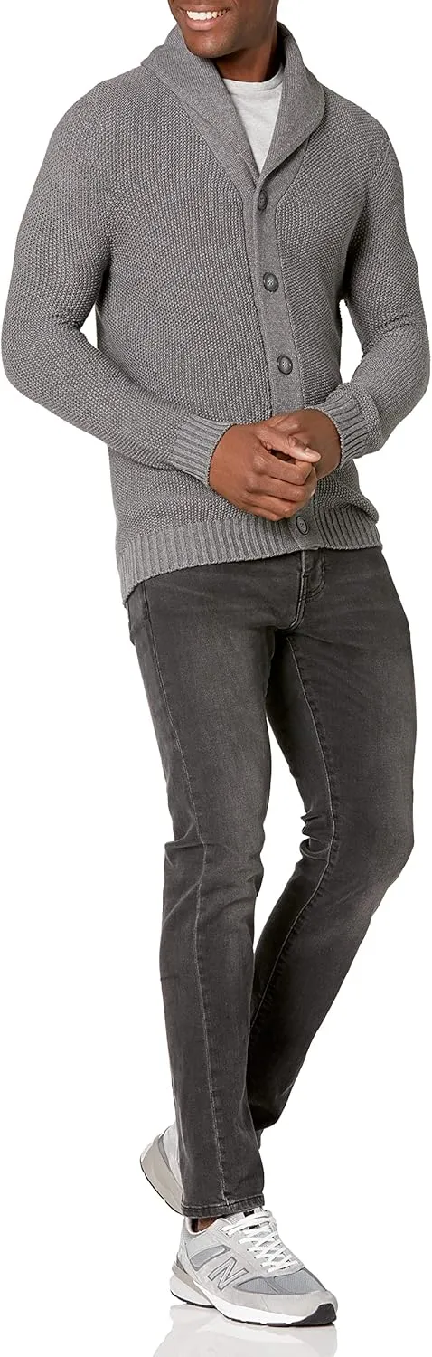 Men's 3D Textured Stitch Cardigan