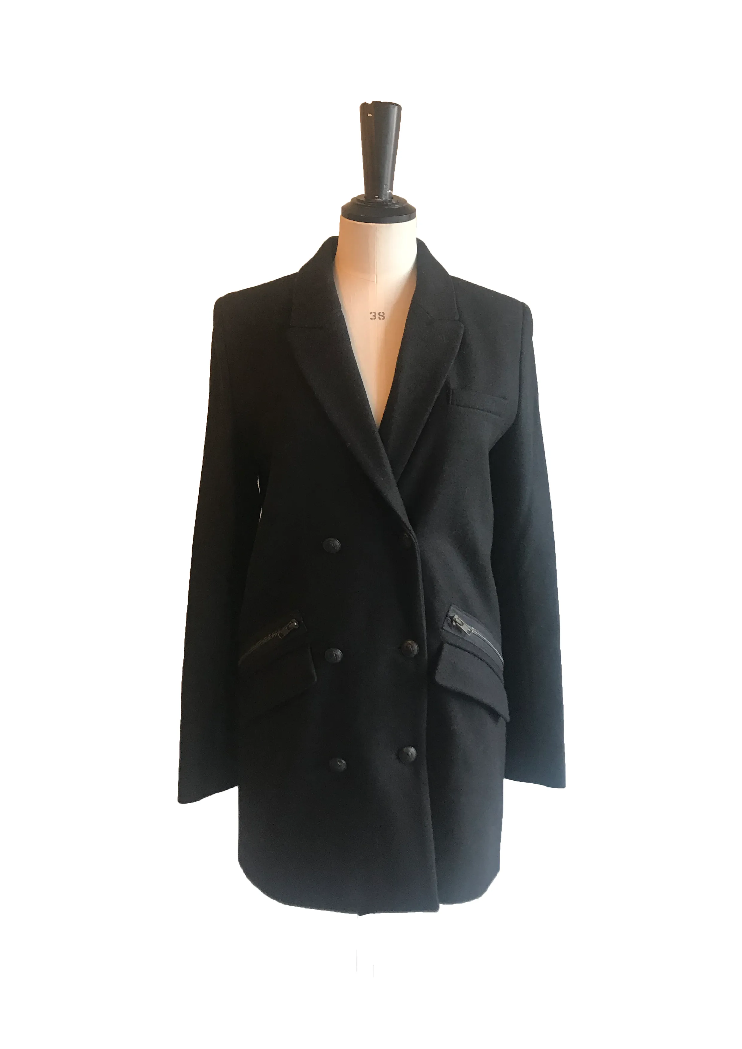 Military Style Wool Jacket