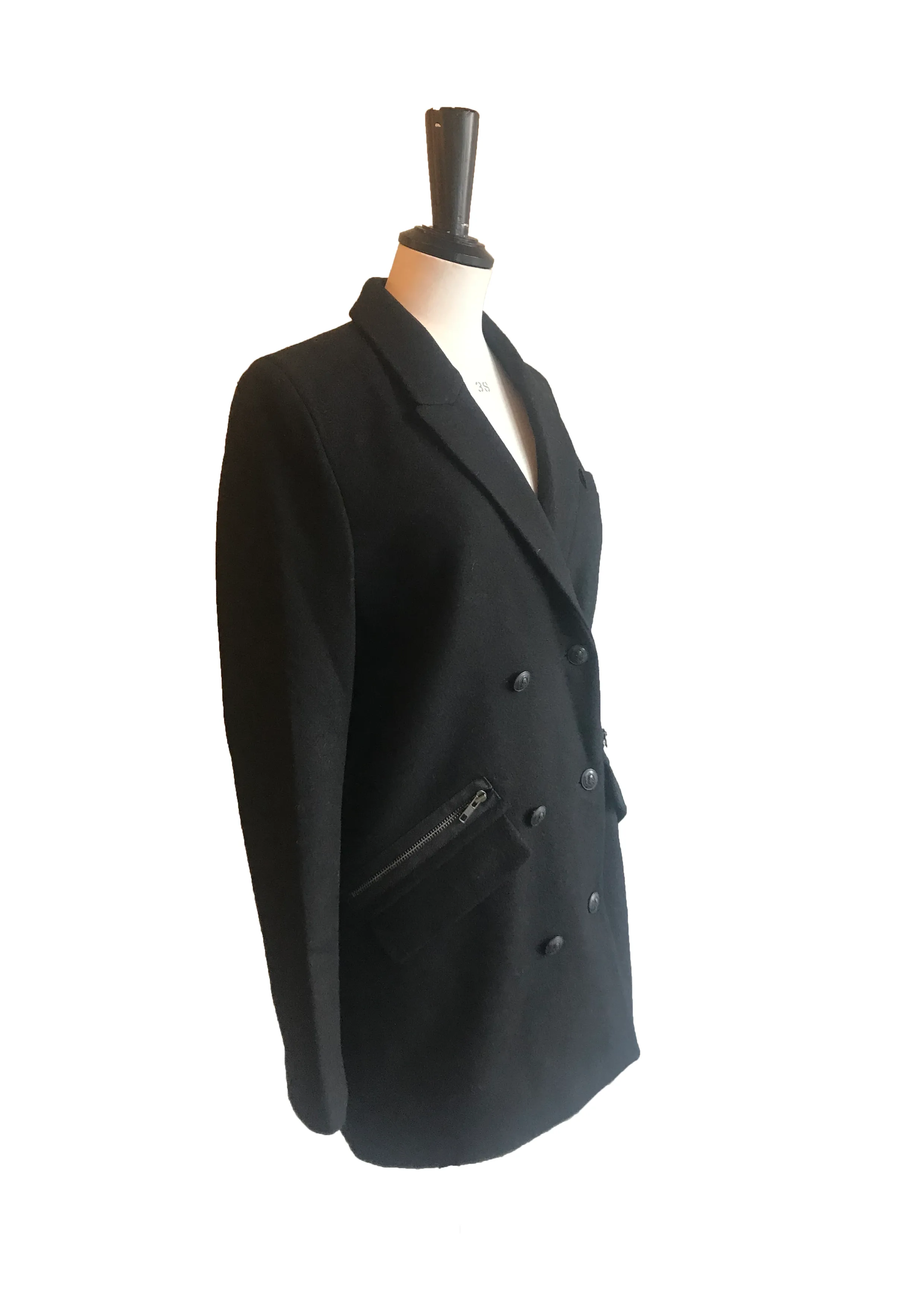 Military Style Wool Jacket