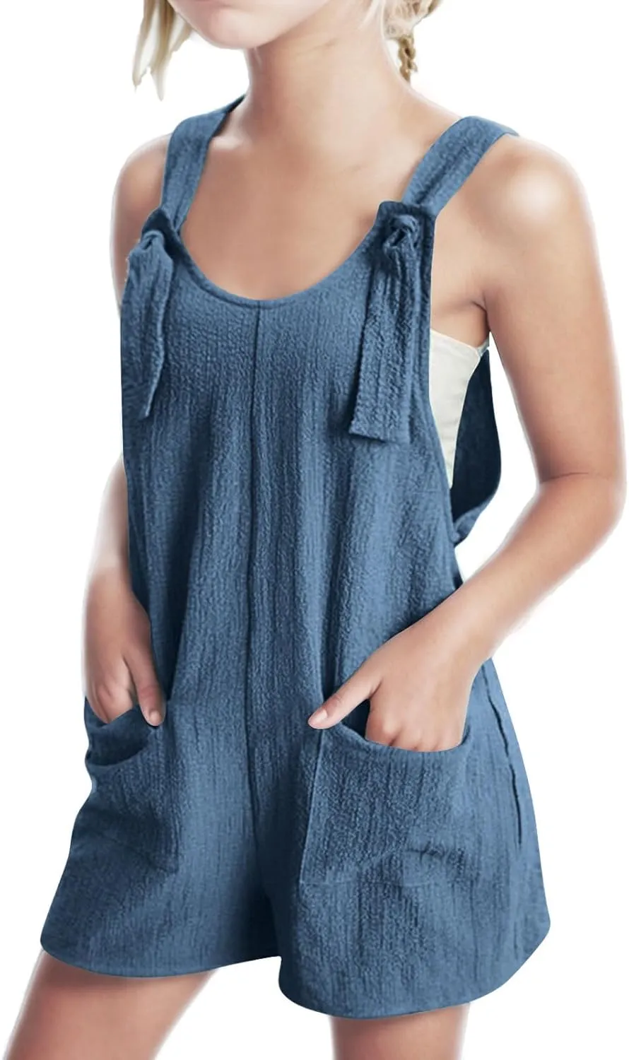 Mommy and Me Jumpuits Matching Outfits 2025 Sleeveless Adjustable Strap Loose Overalls Summer Cute Wide Leg Shorts Romper