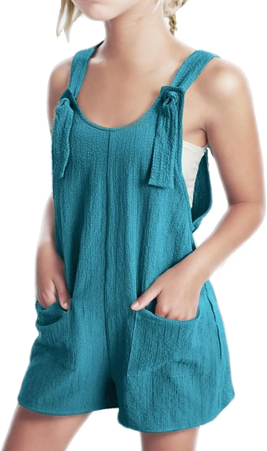 Mommy and Me Jumpuits Matching Outfits 2025 Sleeveless Adjustable Strap Loose Overalls Summer Cute Wide Leg Shorts Romper