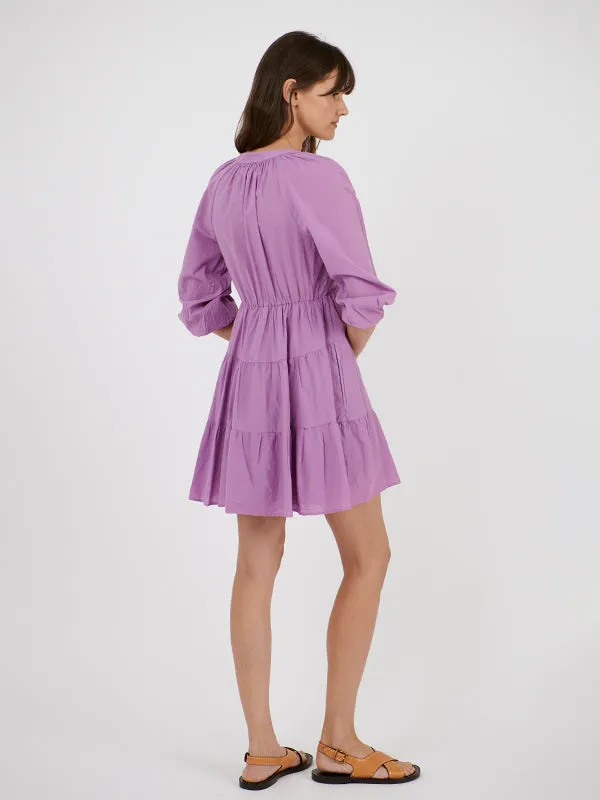 Nadia Dress in Villa Plum
