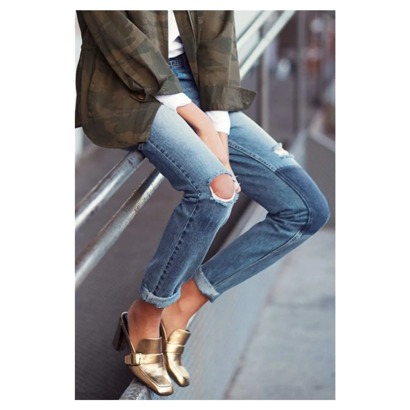 Next Boyfriend Mid Blue Relaxed Patched Womens Jeans