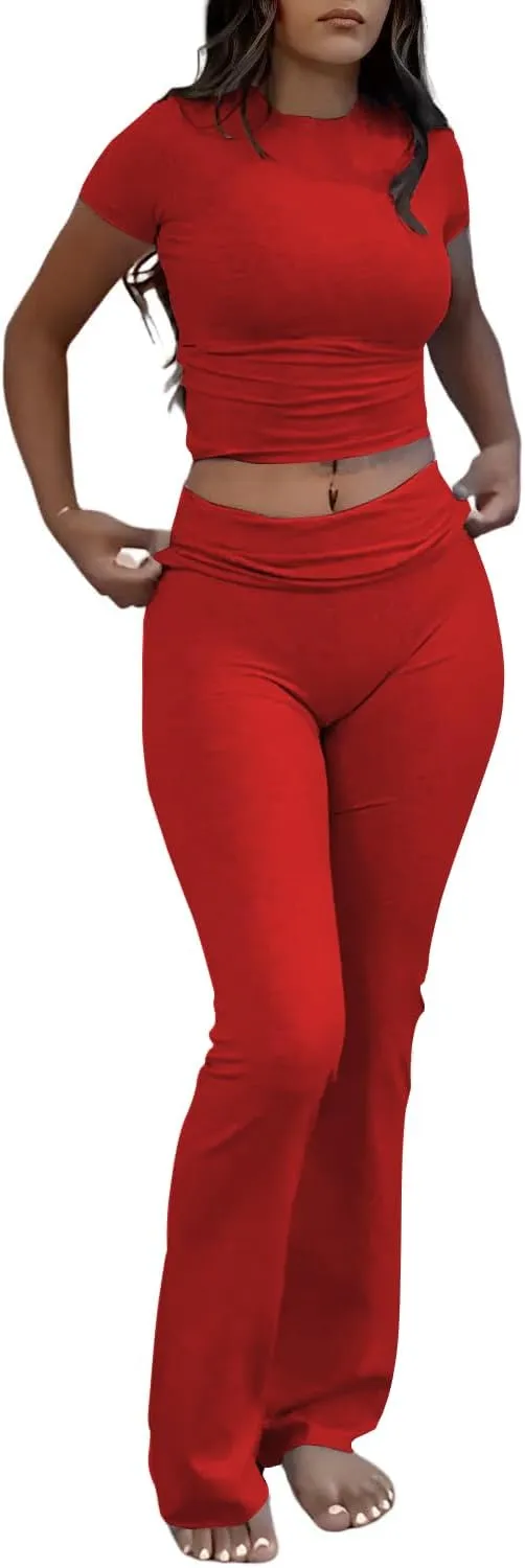 Nimsruc Two Piece Lounge Sets For Women Summer Outfits