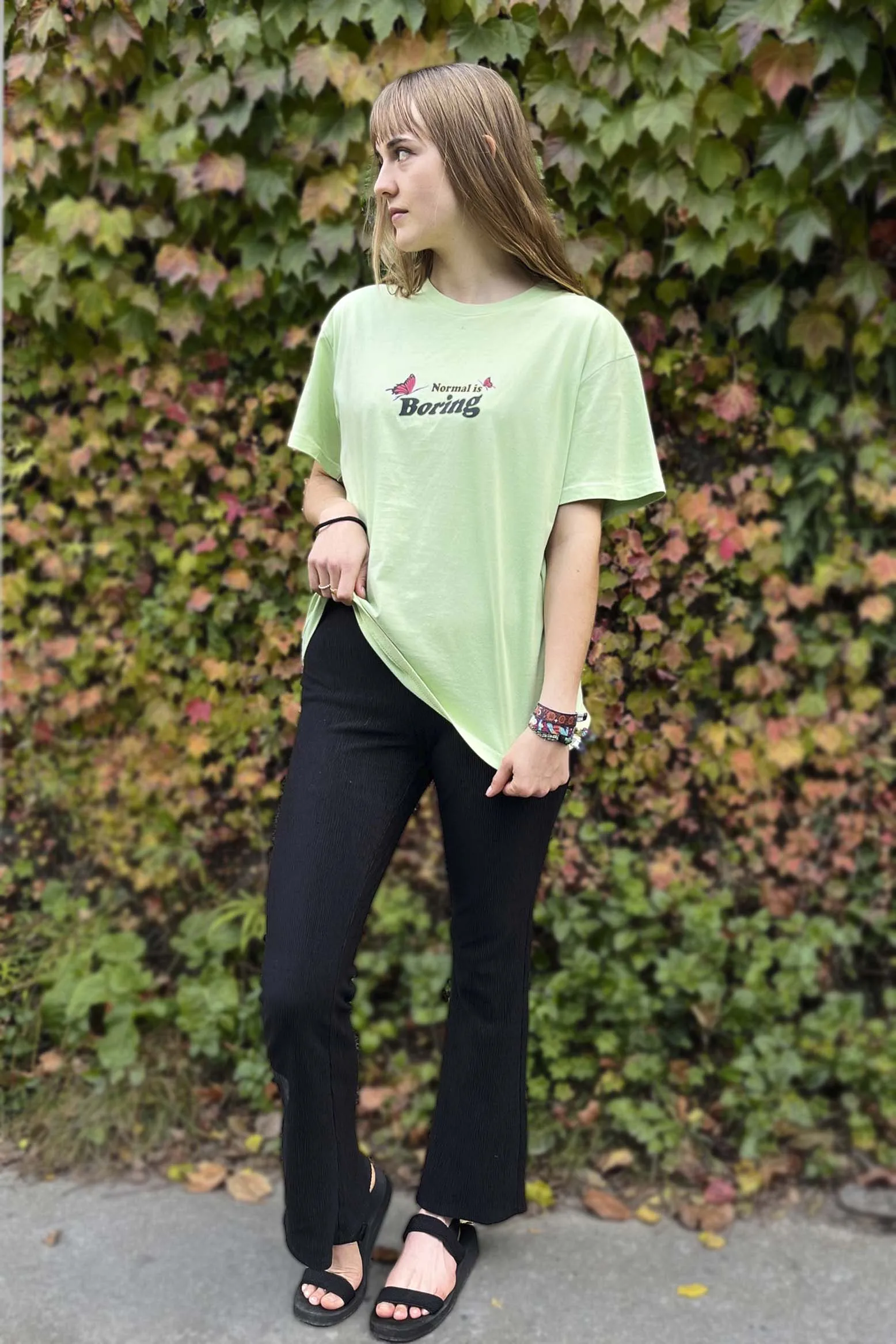 Normal is Boring Pastel Green T-shirt