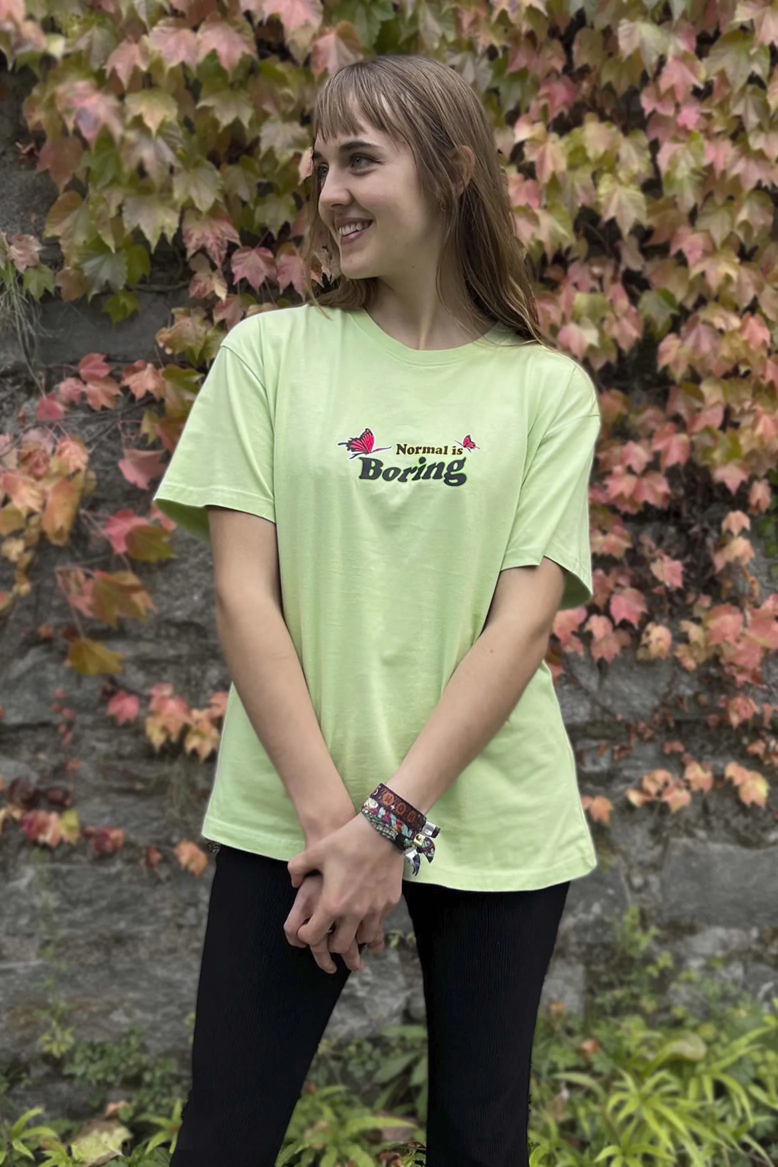 Normal is Boring Pastel Green T-shirt