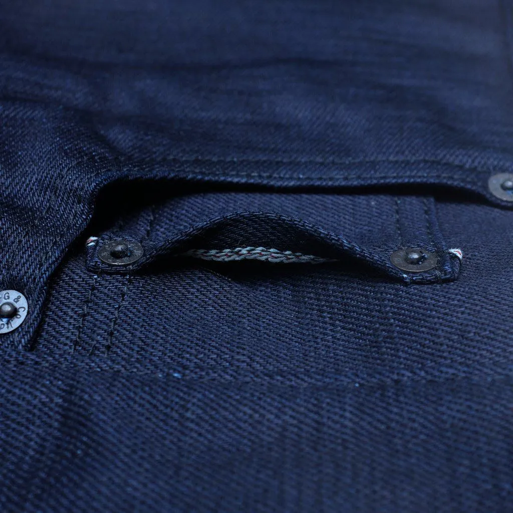 ODJB013 18oz. "Midnight Slub" Indigo x Indigo Selvedge Jeans (High Tapered)
