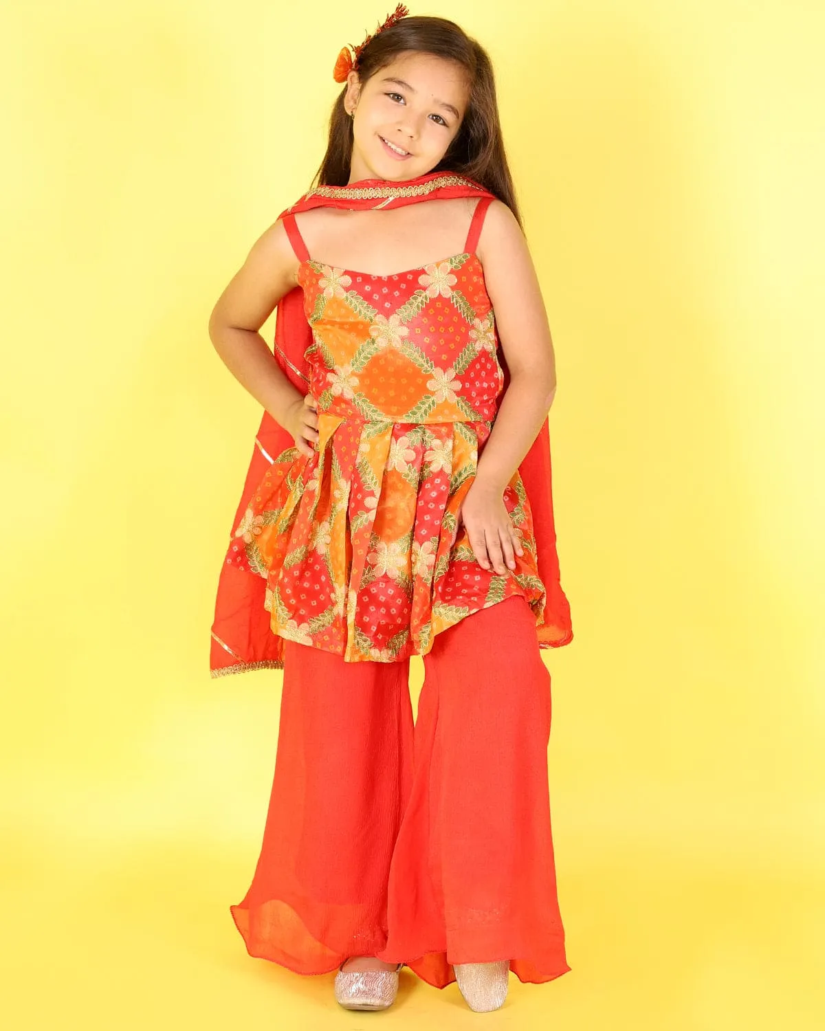 Organza Plazzo set