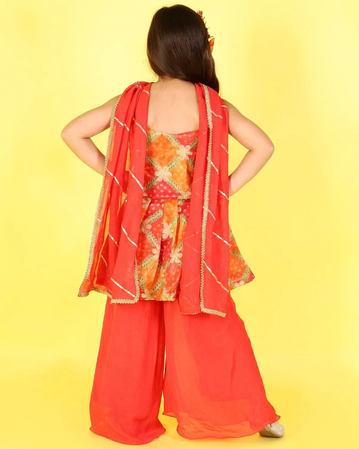Organza Plazzo set