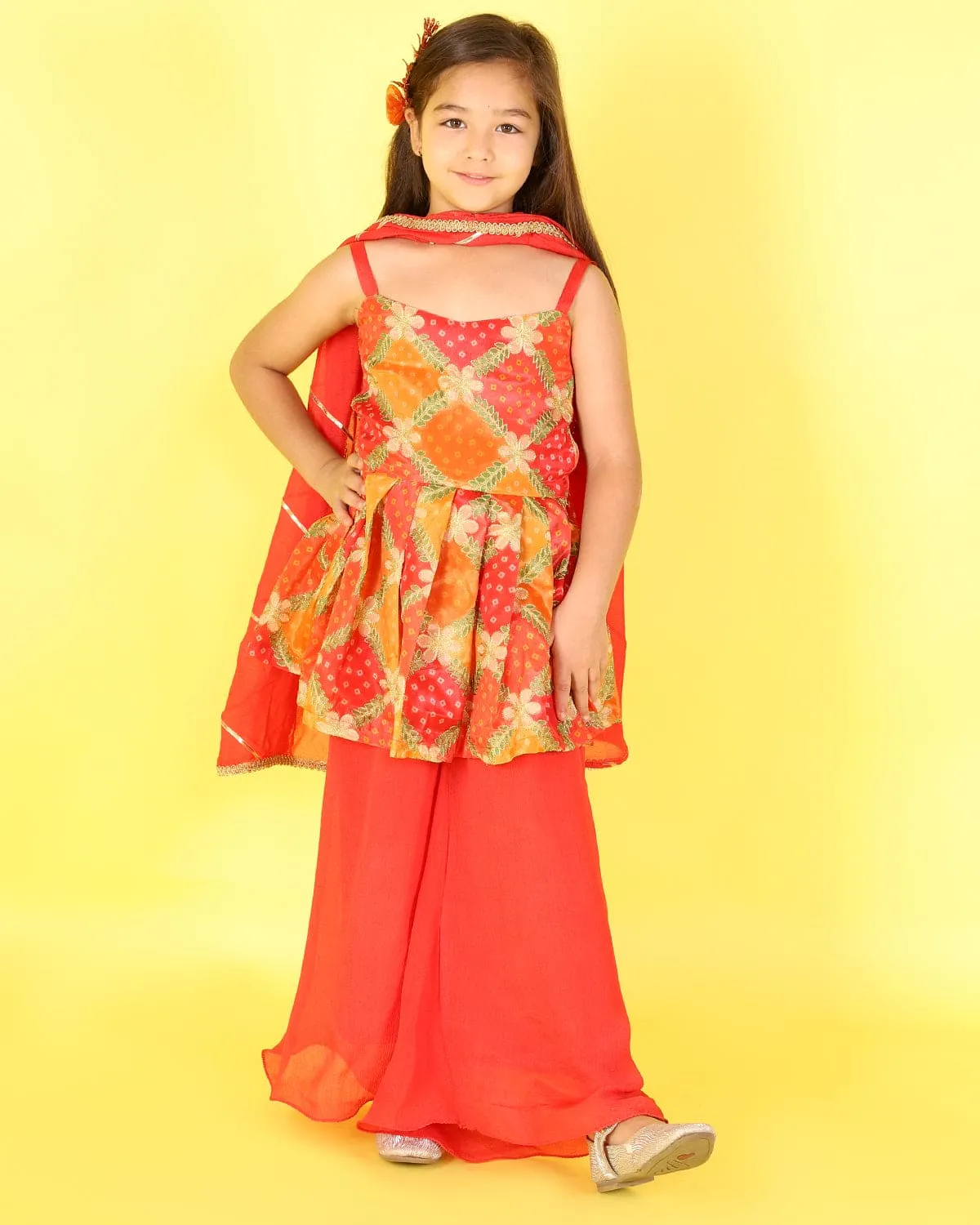 Organza Plazzo set