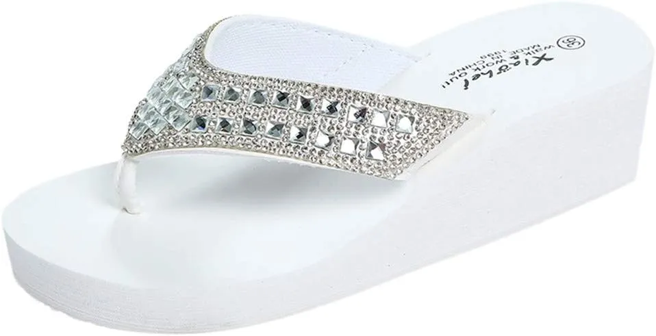 Orthopedic Sandals for Women Wide Width Platform Slippers Flip Flops with Arch Support Casual Dressy Walking Shoes