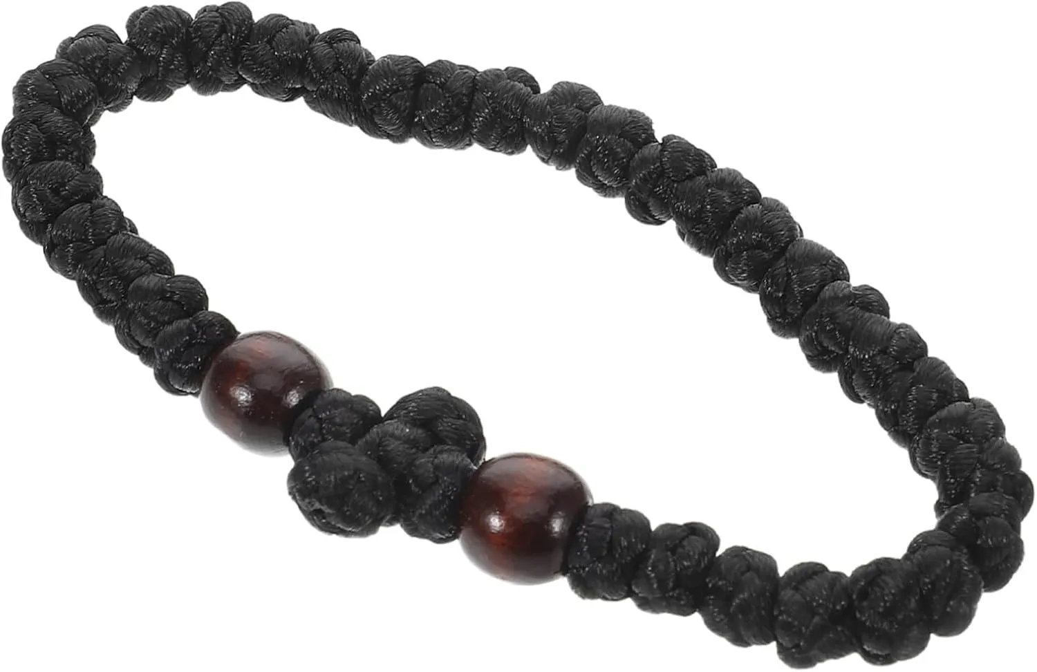 PartyKindom Handmade Wood Prayer Bead Bracelet for Men Religious Wristband Comfortable Fit