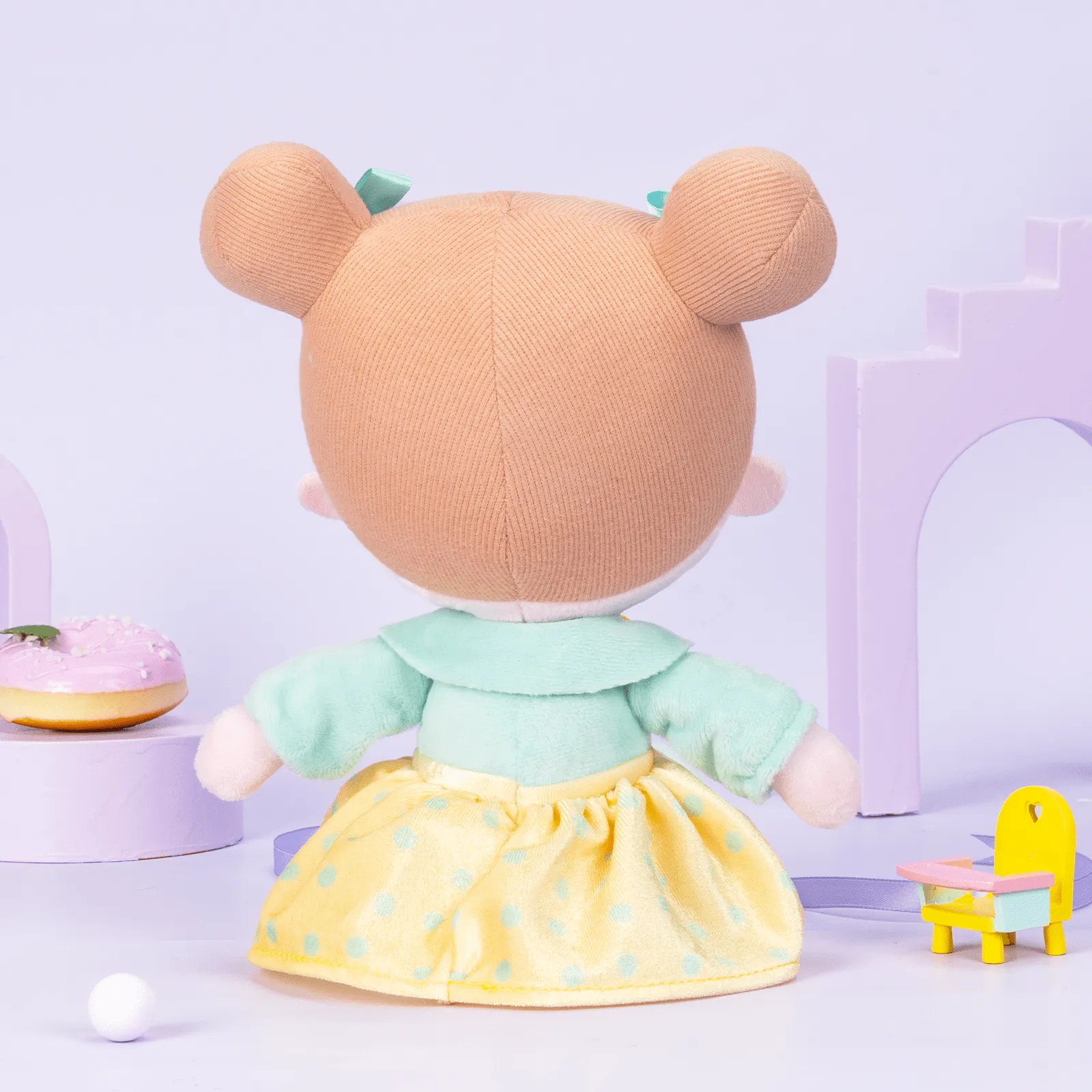 Personalized Playful Light Green Doll