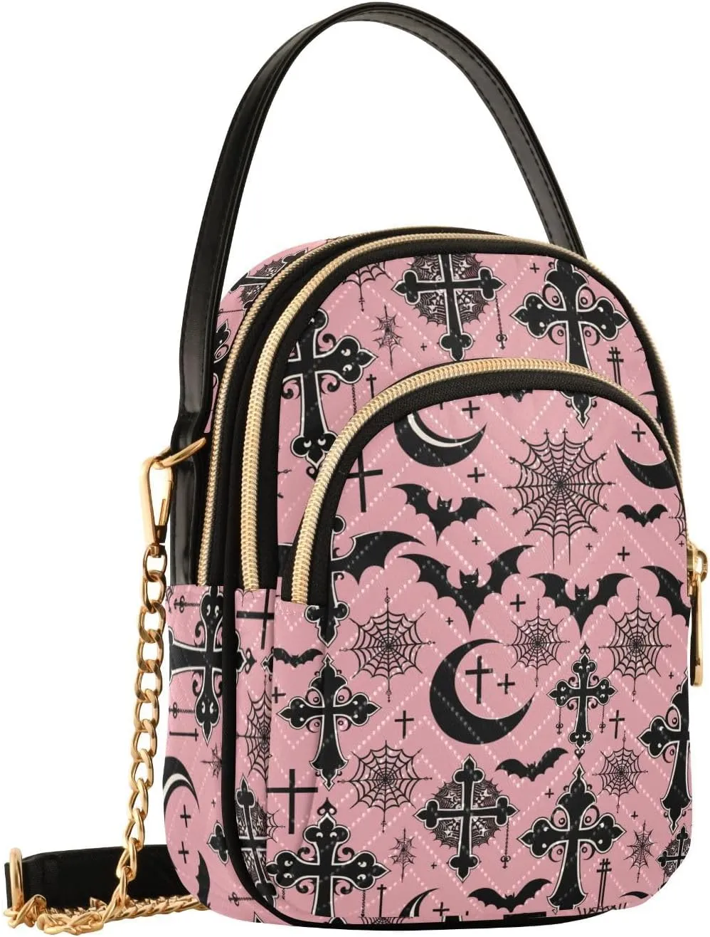 Quilted Crossbody Bags for Women Trendy, Women's Crossbody Handbags Butterfly Travel Cell Phone Purses Bags