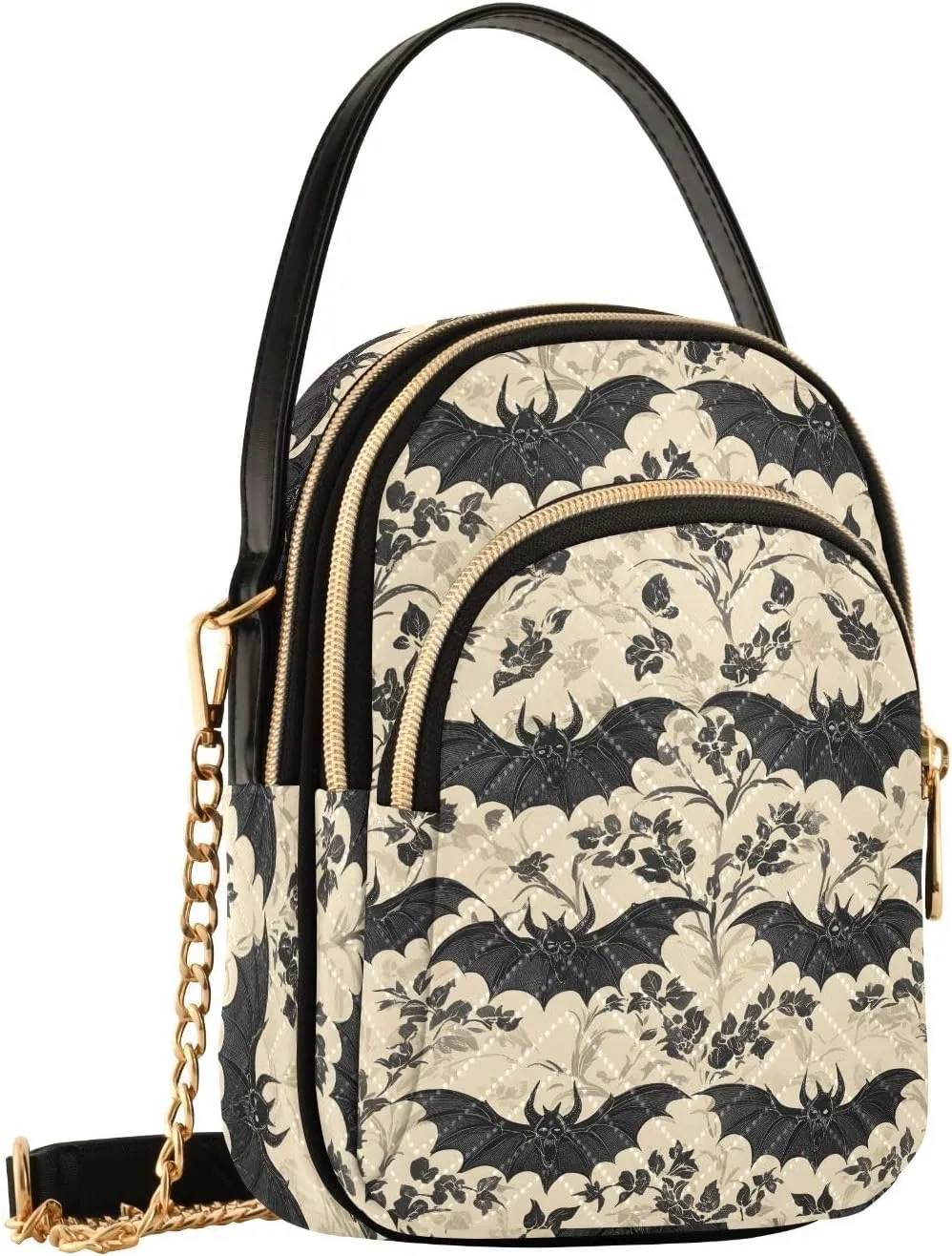 Quilted Crossbody Bags for Women Trendy, Women's Crossbody Handbags Butterfly Travel Cell Phone Purses Bags