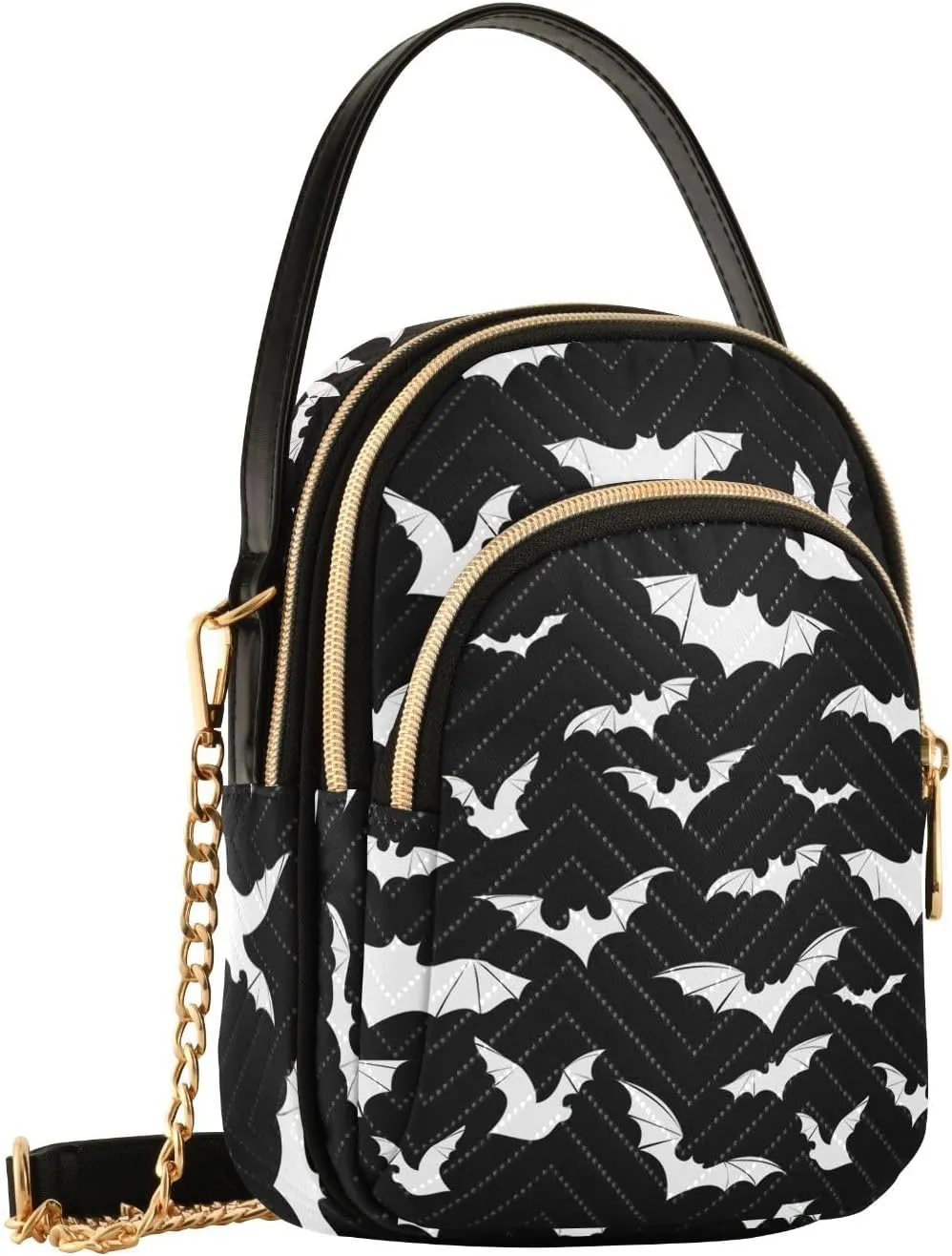Quilted Crossbody Bags for Women Trendy, Women's Crossbody Handbags Butterfly Travel Cell Phone Purses Bags