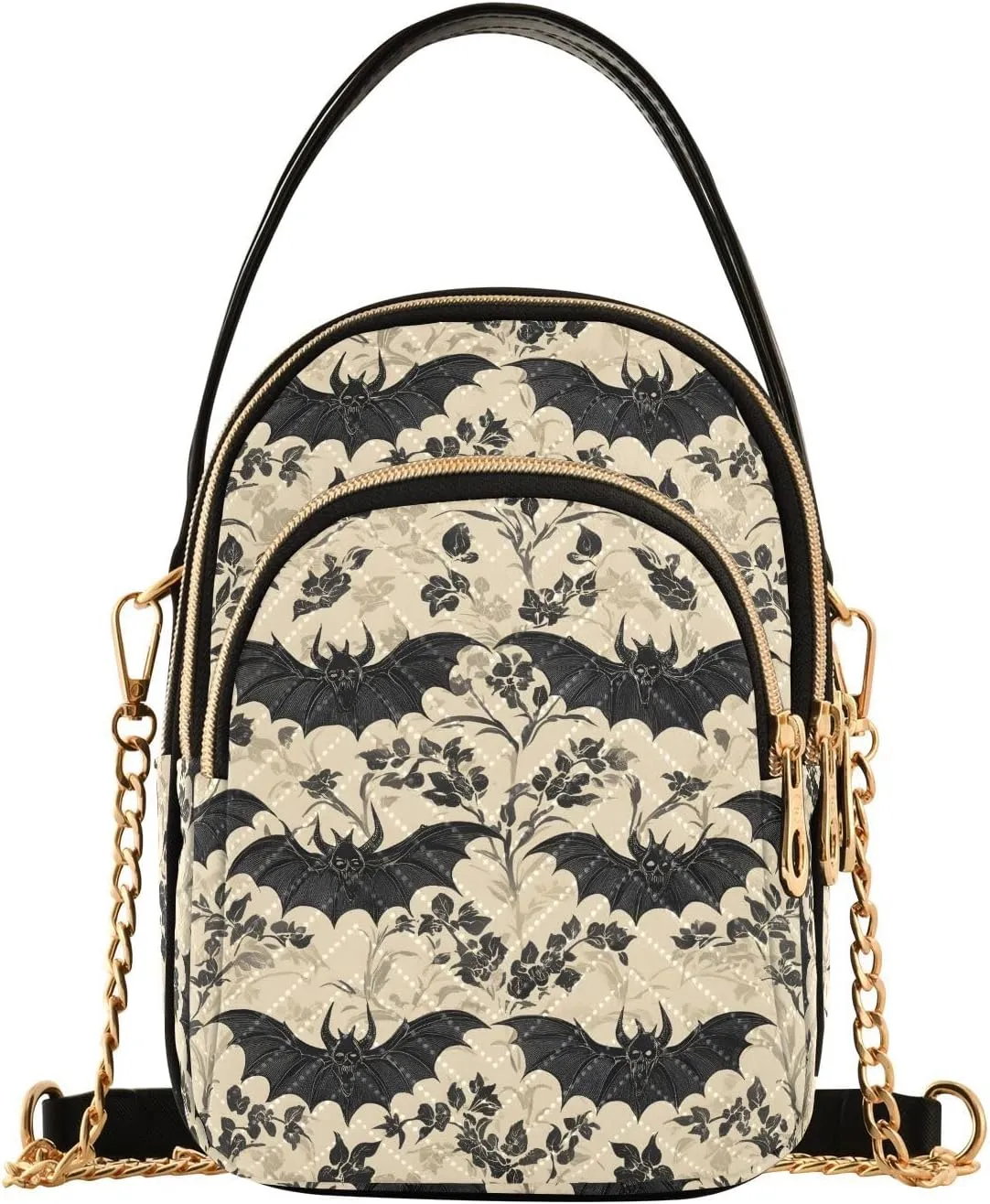 Quilted Crossbody Bags for Women Trendy, Women's Crossbody Handbags Butterfly Travel Cell Phone Purses Bags