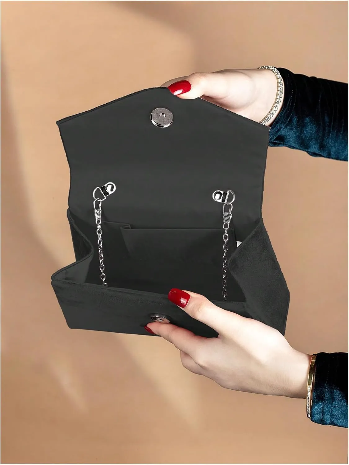 QWINEE Women's Rhinestone Sparkly Clutch Purse Chain Strap Top Handle Flap Handbag Evening Cocktail Square Purse
