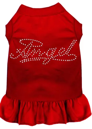 Rhinestone Angel Dress Red Xs (8)