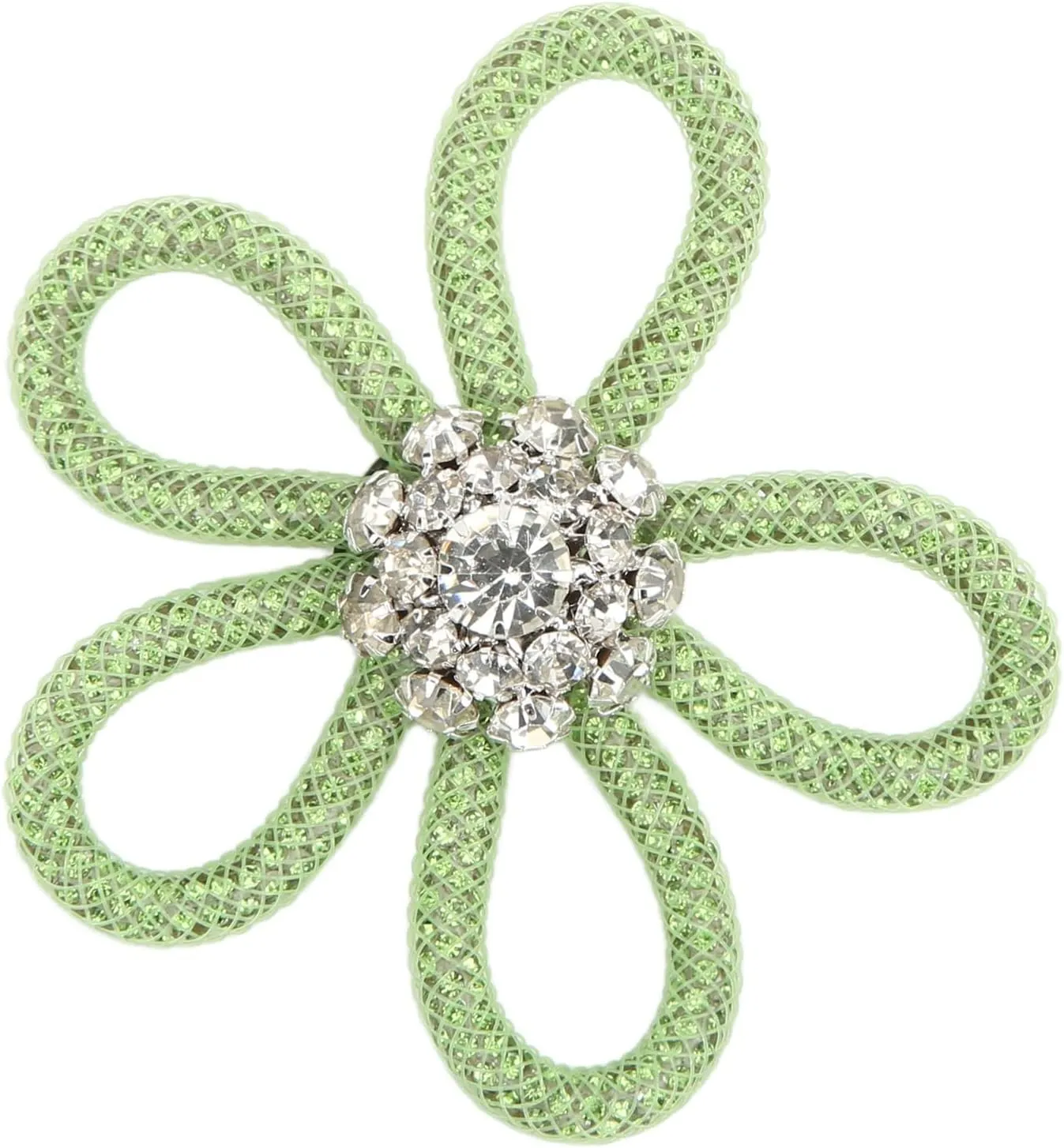 Rhinestone Brooch for Women, 3 PCS Shoe Clips Crystal Flower Brooches Decoration Brooch Wedding Brooch Scarf Pin for Women and Girl