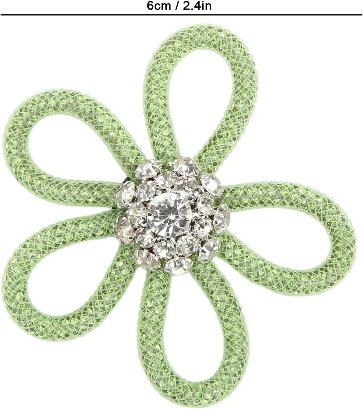 Rhinestone Brooch for Women, 3 PCS Shoe Clips Crystal Flower Brooches Decoration Brooch Wedding Brooch Scarf Pin for Women and Girl