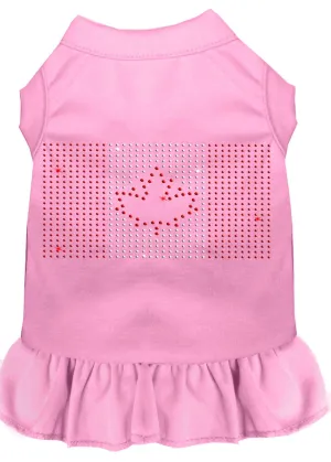 Rhinestone Canadian Flag Dress Light Pink 4x (22)