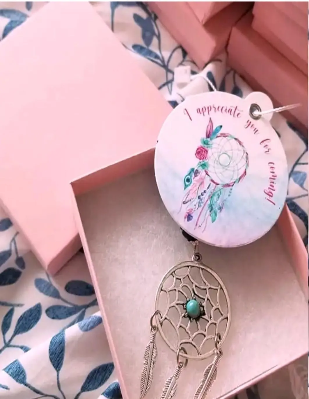 RJ Displays 6 Pack Matte Pink Paper Cardboard Paper Cotton Filled Lidded Jewelry Gift Box Necklace, Belt Buckle, Pendant, Brooch, Bracelet, Bangle, anklet Size- 7" x 5" x1.25"
