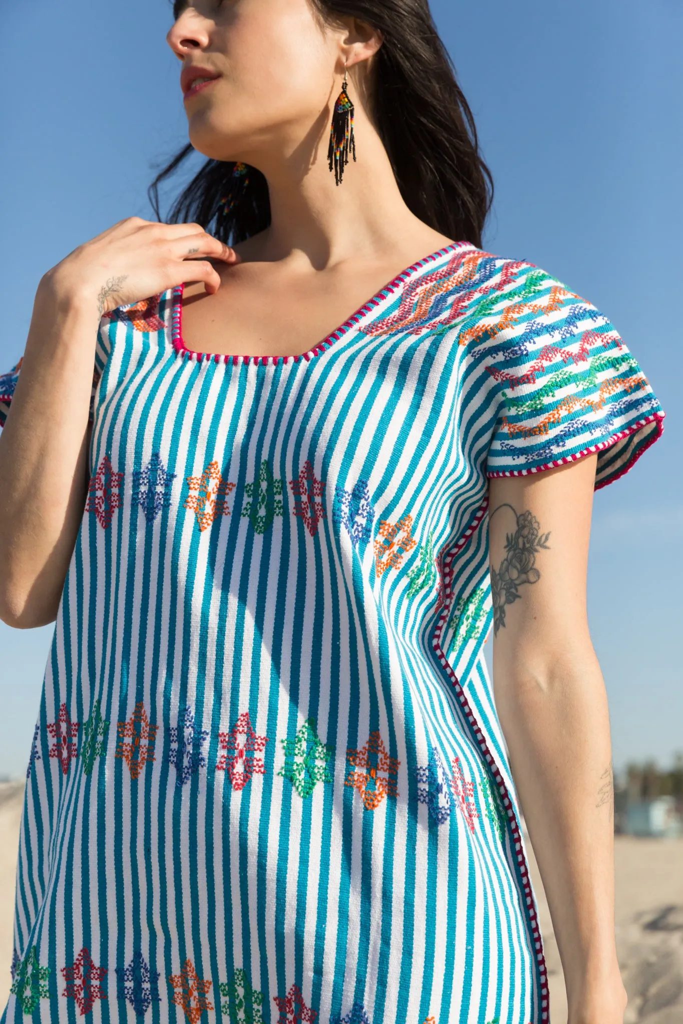 SAN JUAN HUIPIL // TEAL & BLUE