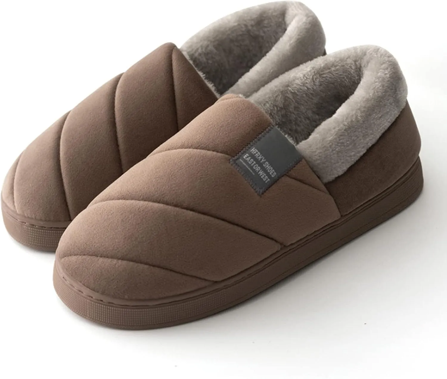 SBGMoSJ Winter Indoor Slippers for Women Fuzzy Winter Slippers Cute House Slippers Womens Fluffy Slippers for Men Funny Pink Christmas Tree Gifts for Husband 2023