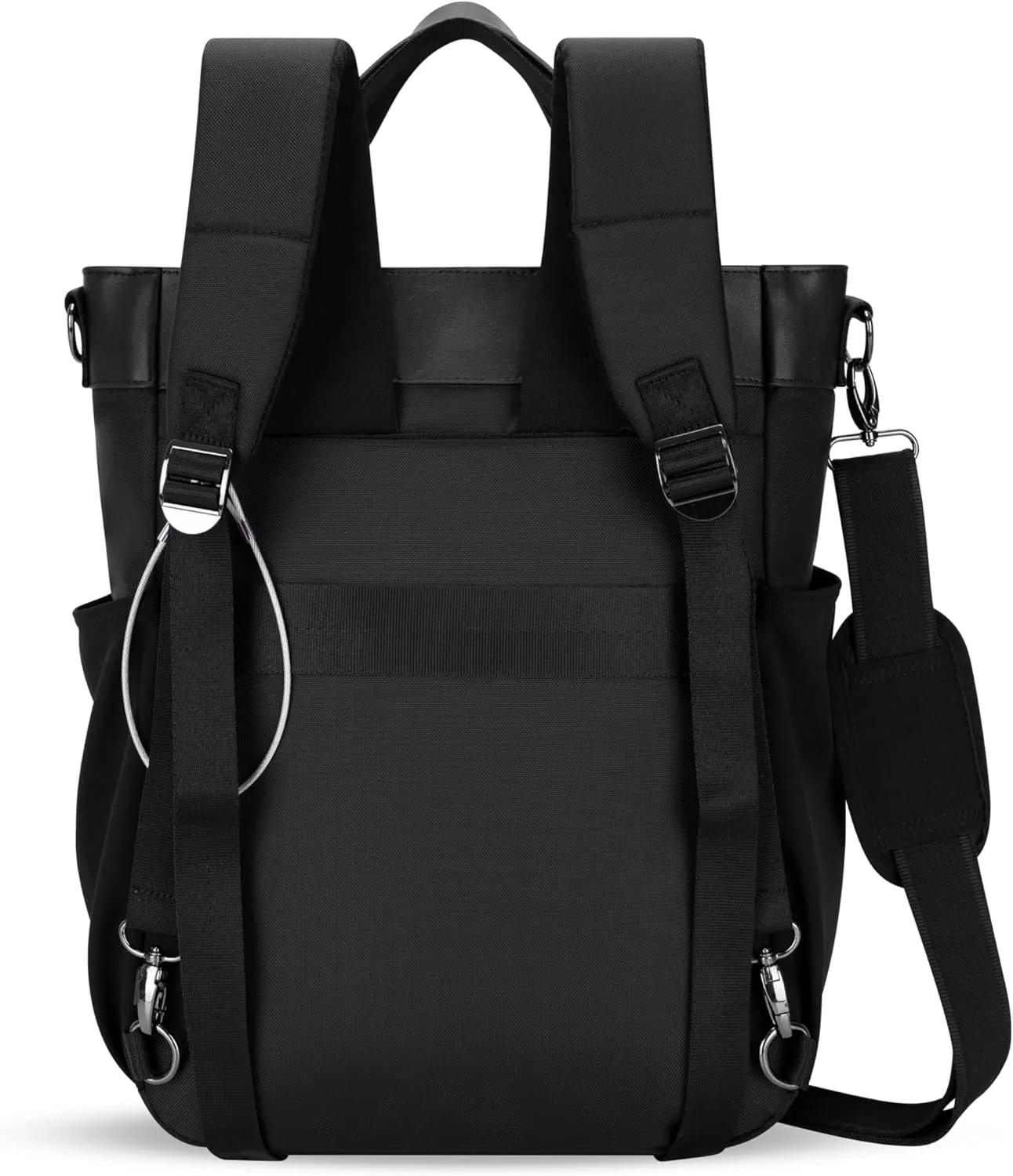 Sherpani Soleil, Anti Theft Convertible Backpack, 3 in 1 Tote Bag, Crossbody Purse, 18L Travel Backpack, Travel Gifts for Women, RFID Protection, Metal Hardware, Fits 15 Laptop (Basil)