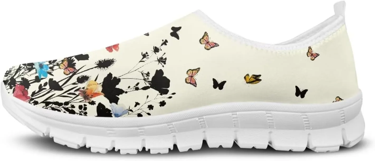 Shoes for Women Slip On Soft Cushioning Size 5.5-11.5 White