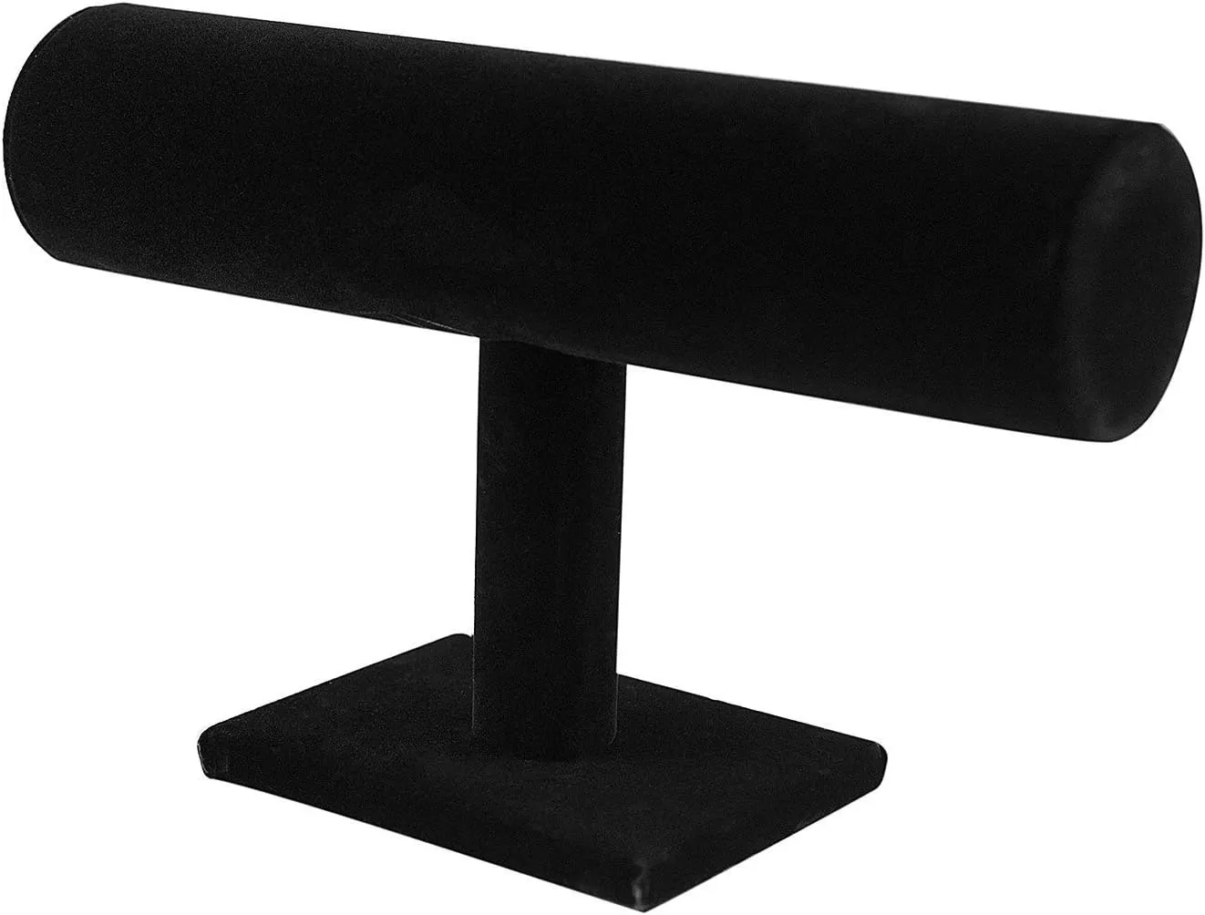 Super Z Outlet Black Velvet Hovering T-Bar Bracelet Necklace Jewelry Display Stand for Home Organization