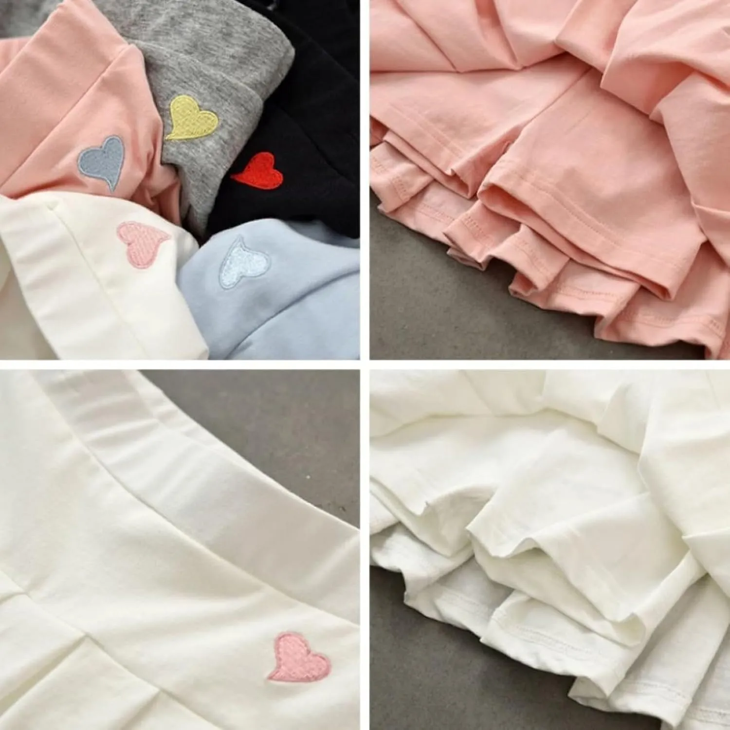 Toddler Baby Girls Skirts Summer Elastic Flared Plain Pleated Girls Kids Casual Stretch Waist Skater Skirt